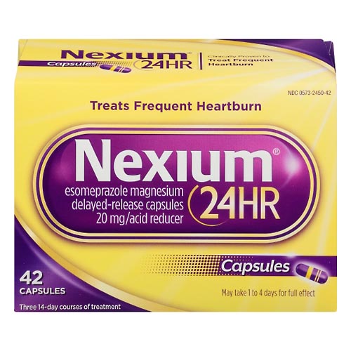 Image for Nexium Acid Reducer, 22.3 mg, Delayed-Release Capsules,42ea from EVERS PHARMACY