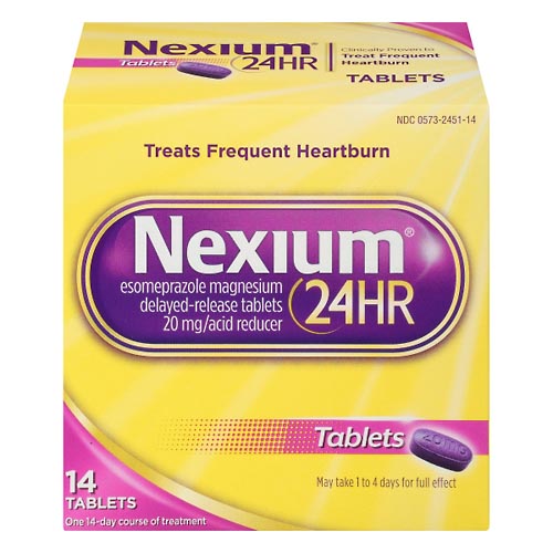 Image for Nexium Acid Reducer, 24HR, 20 mg, Delayed-Released Tablets,14ea from EVERS PHARMACY