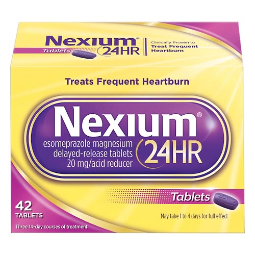 Image for Nexium Acid Reducer, 24HR, 20 mg, Delayed-Release Tablets,42ea from EVERS PHARMACY