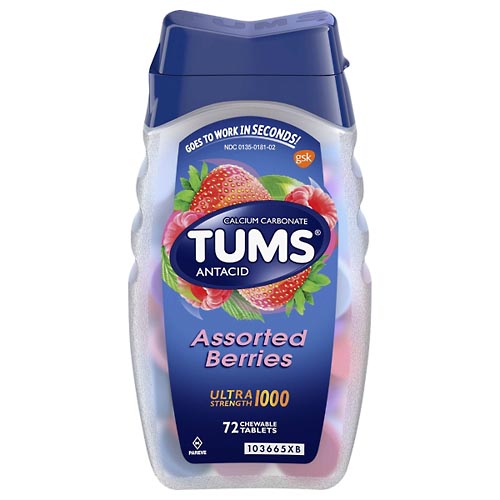 Image for Tums Antacid, Ultra Strength 1000, Assorted Berries, Chewable Tablets,72ea from EVERS PHARMACY