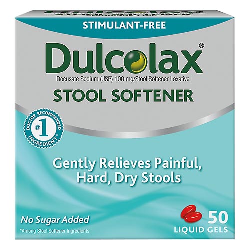Image for Dulcolax Stool Softener, 100 mg, Liquid Gels,50ea from EVERS PHARMACY