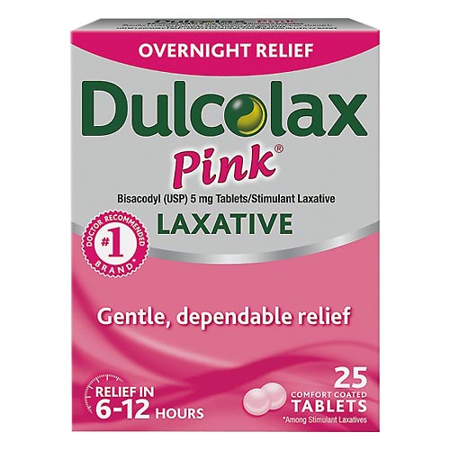 Image for Dulcolax Laxative, Overnight Relief, 5 mg, Coated Tablets,25ea from EVERS PHARMACY