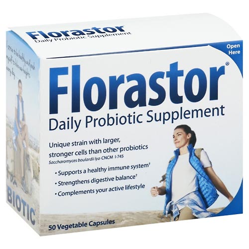 Image for Florastor Daily Probiotic Supplement, Capsule, Blister Pack,50ea from EVERS PHARMACY