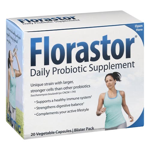 Image for Florastor Daily Probiotic Supplement, Vegetable Capsules,20ea from EVERS PHARMACY