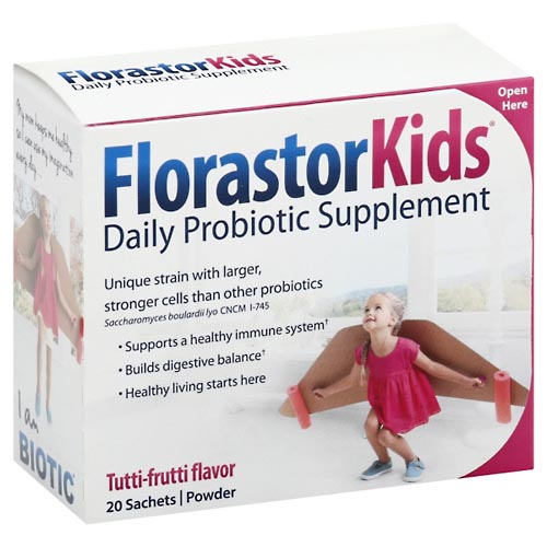Image for Florastor Daily Probiotic Supplement, Tutti-Frutti Flavor,20ea from EVERS PHARMACY