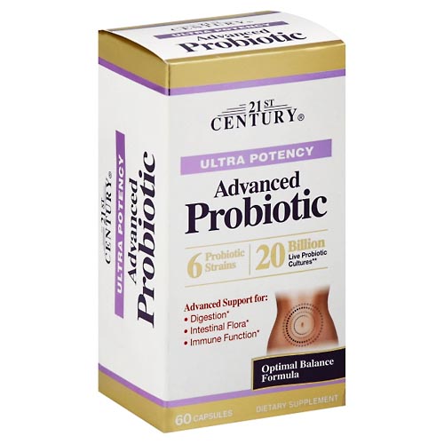 Image for 21st Century Probiotic, Advanced, Ultra Potency, Capsules,60ea from EVERS PHARMACY